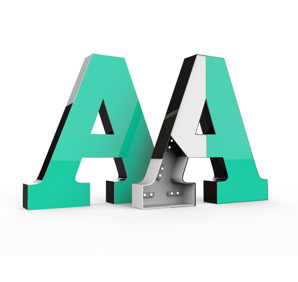 объёмные буквы