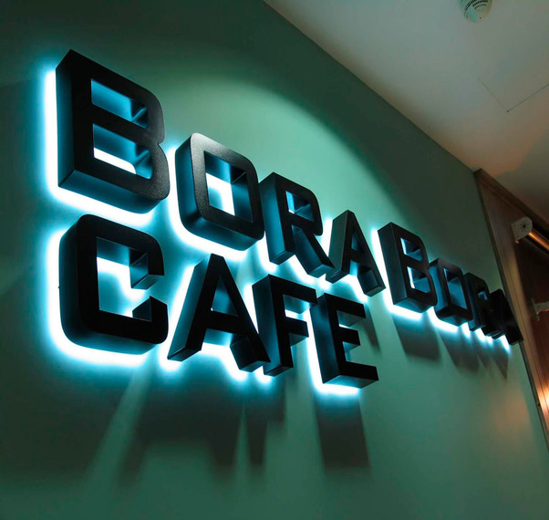 световые светящиеся вывески